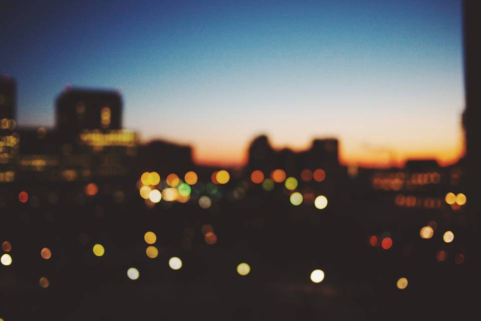 City lights view