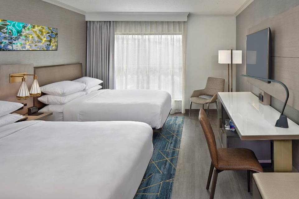 Newly redesigned guest rooms