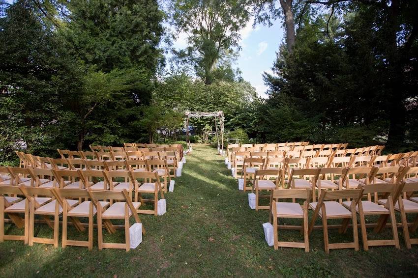 Wedding ceremony setup