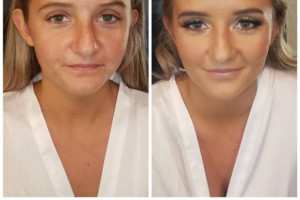 Before and after bridal