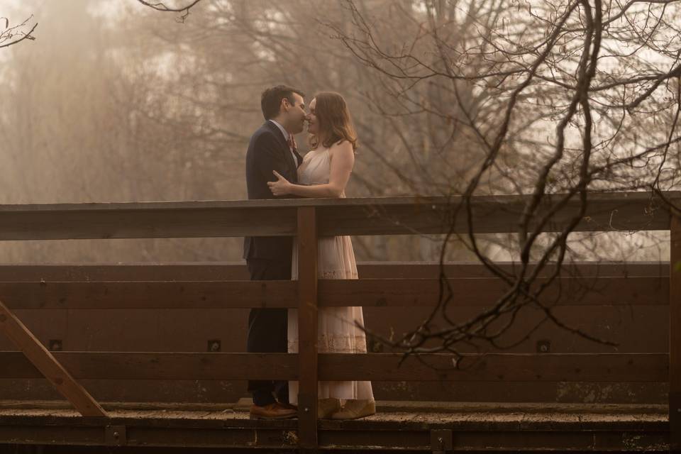 Couple On Bridge