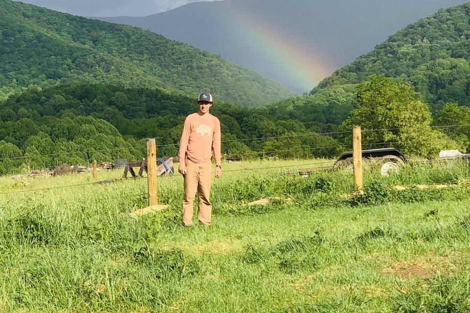Rainbow in the Mountains