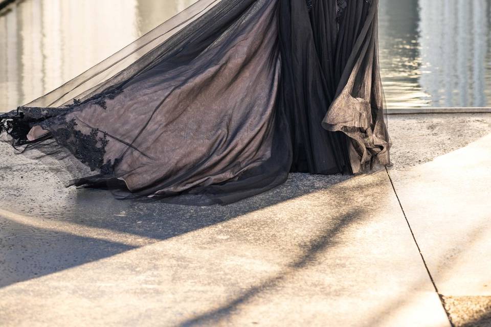 Black Wedding Gown