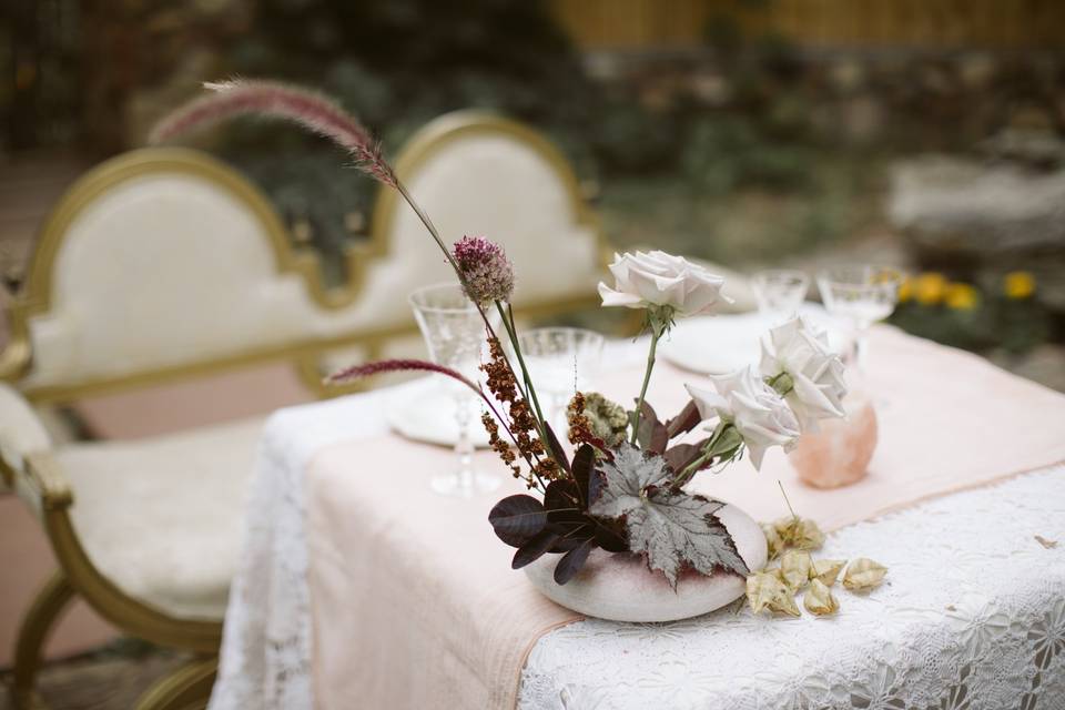 Floral table decor