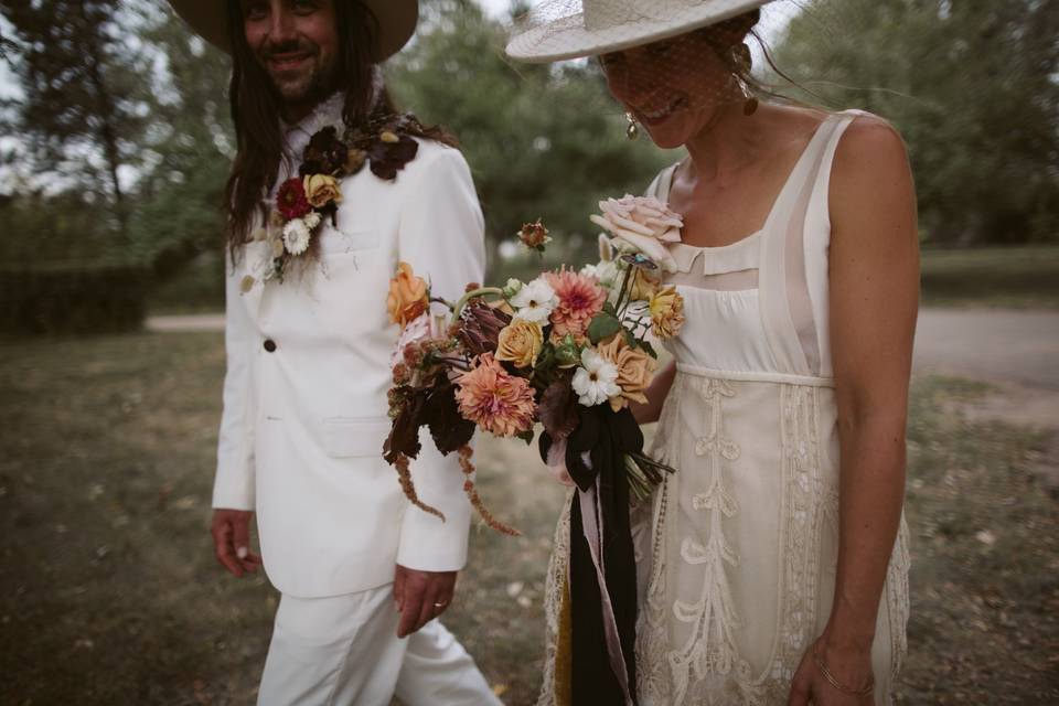 Charming floral centerpieces