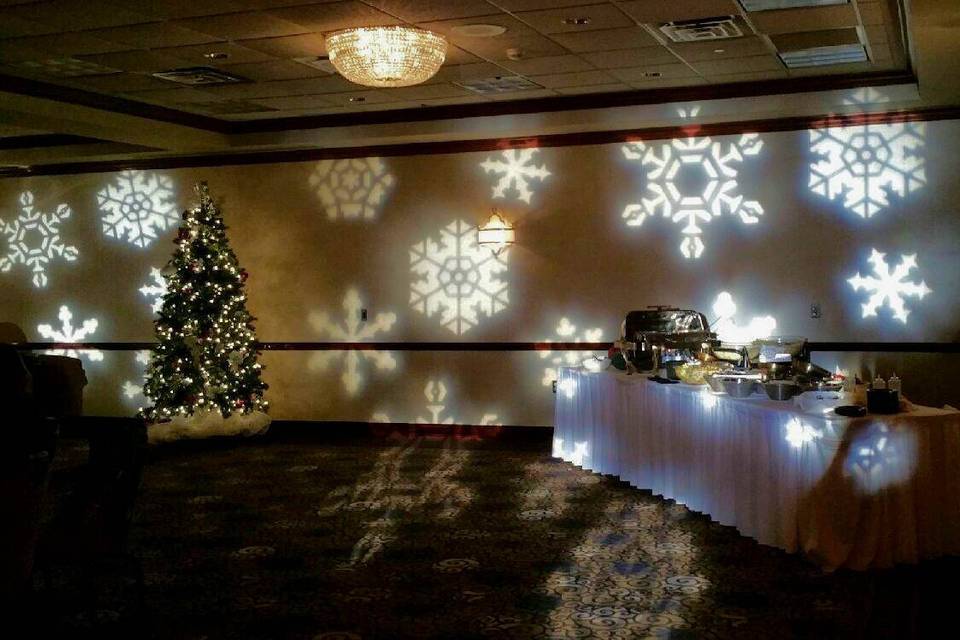 Snowflake Gobos, Crown Plaza