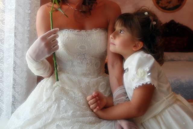 Bride & Flower Girl