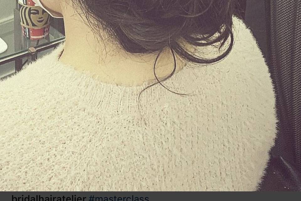 Updo with curls