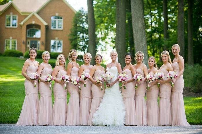 Bridal and bridesmaid dresses