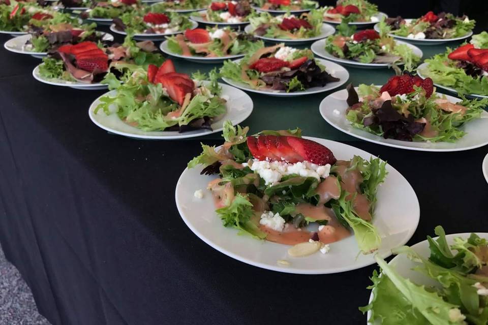 Fresh strawberry salad