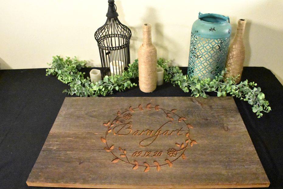 Barnwood Guest Book Sign