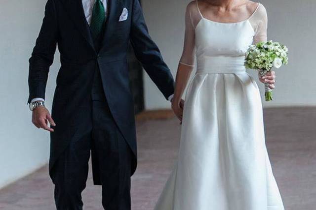 The groom and bride