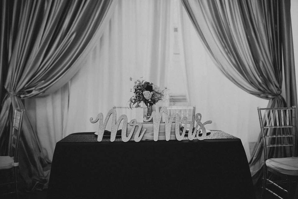 Newlyweds' table