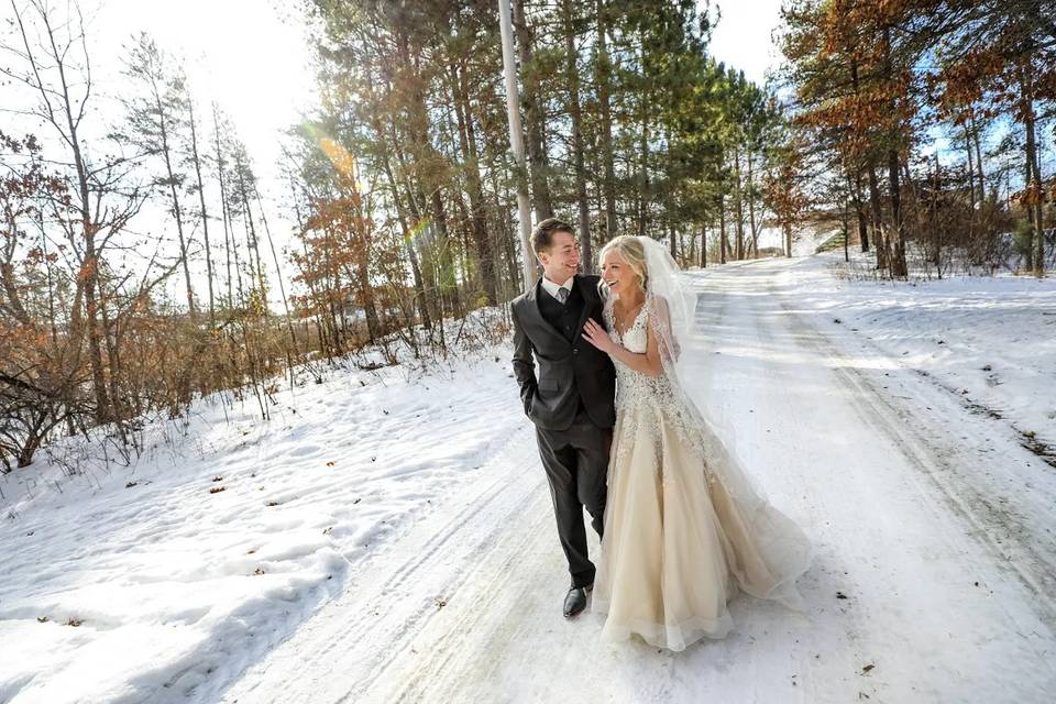 Wintertime wedding