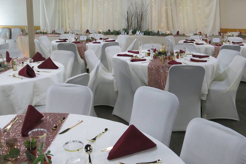 Chair covers available
