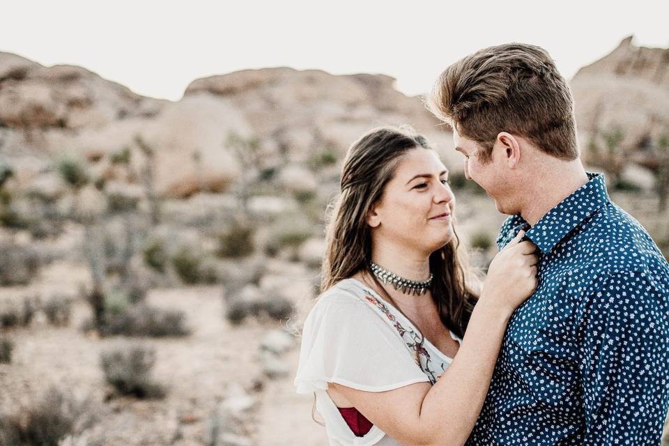 Joshua tree engagement session