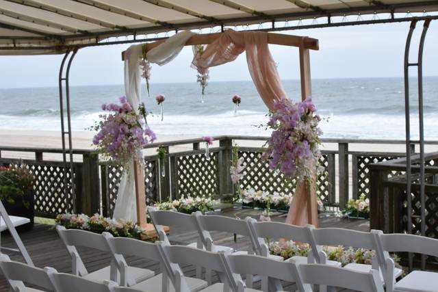 Wedding gate in the Hamptons