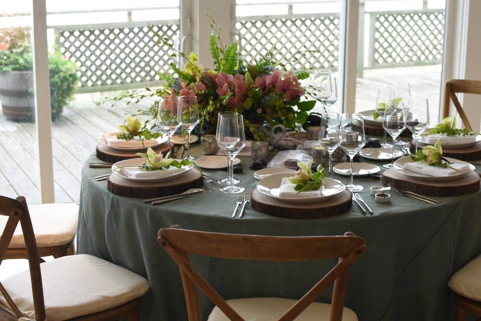 Tablescape in the Hamptons