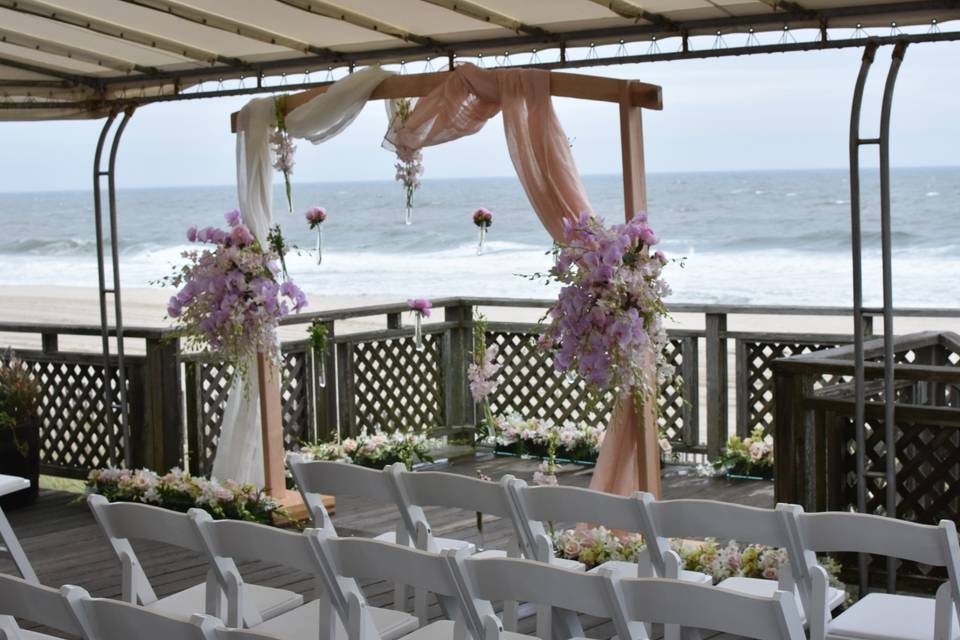 Wedding gate in the Hamptons