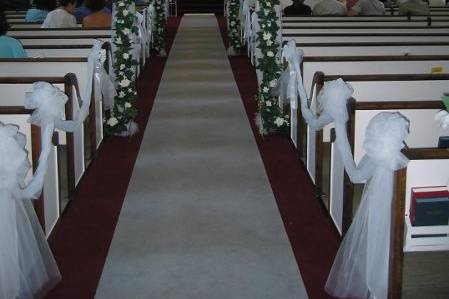 Wedding ceremony setting