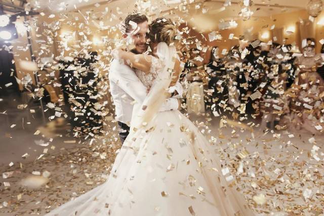 Couple on dance floor