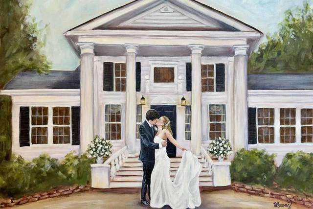 Live Wedding Painting