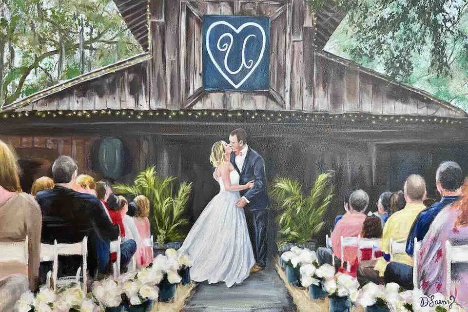 Live Wedding Painting