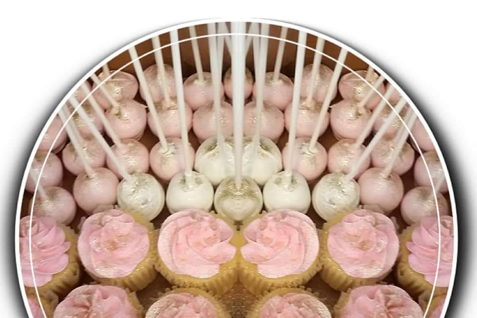 Cake pops and cupcake selection