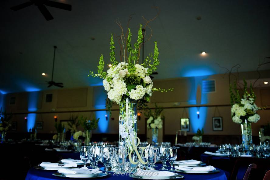 Centerpieces + Uplighting