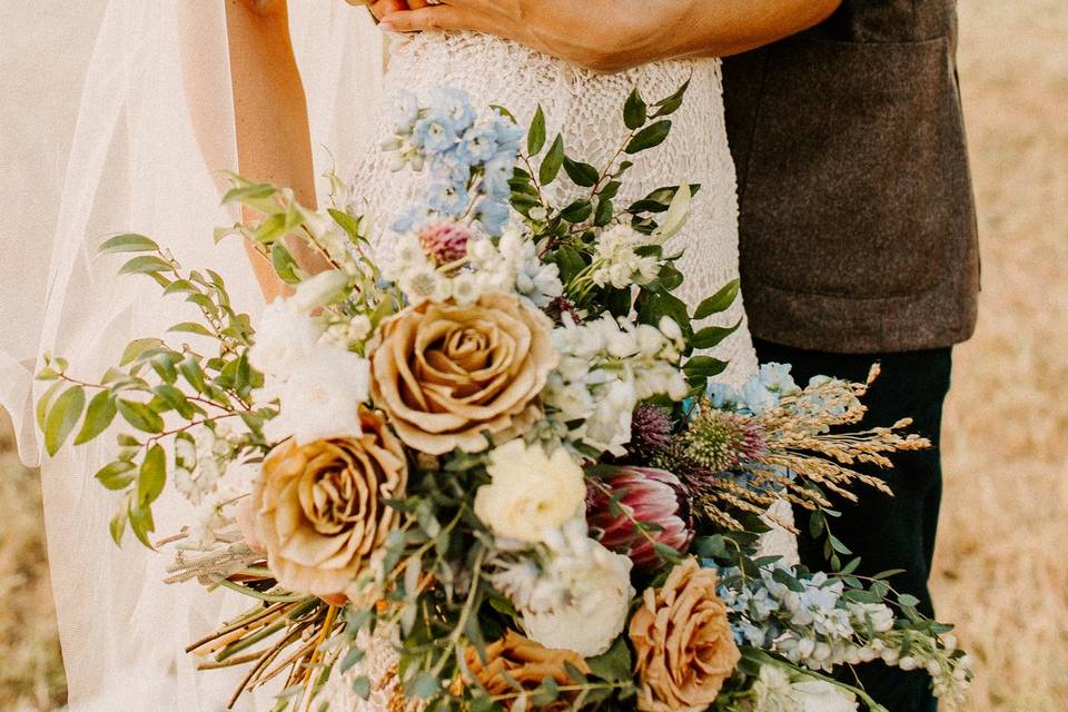 Textural Bridal Bouquets