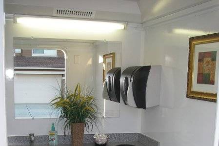 Interior of men's stall of standard trailer