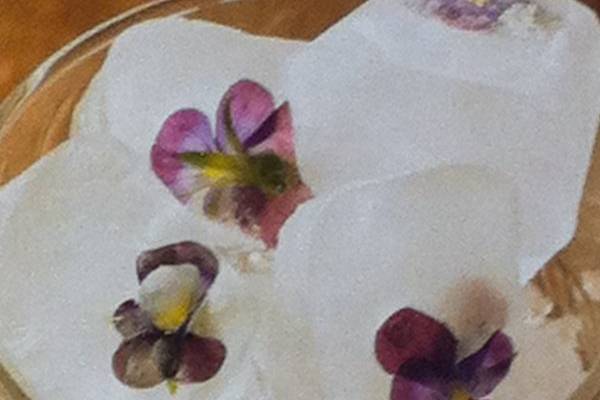 floral ice cubes