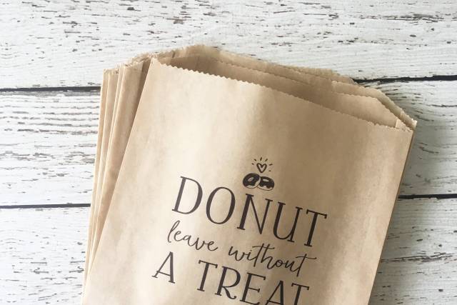 Personalized Donut Bag