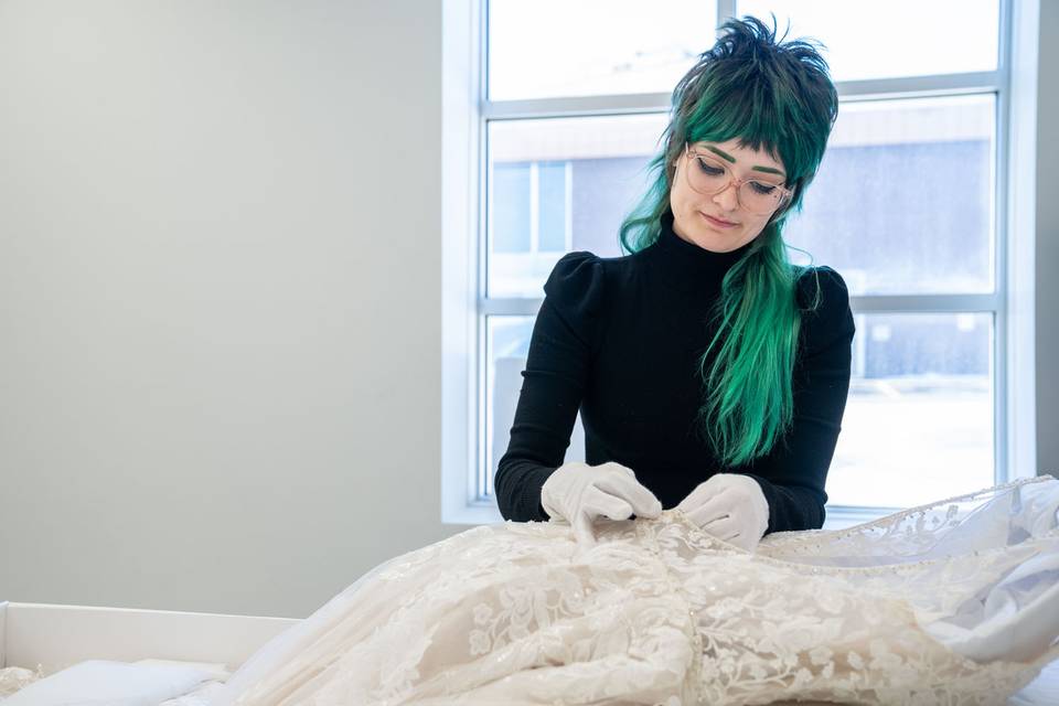 Preserving a gown