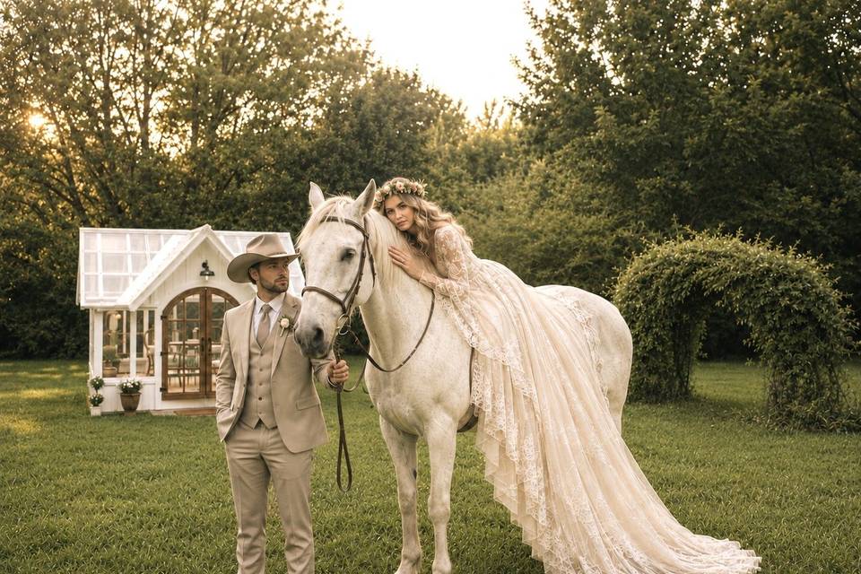 Bride, Groom & Hazel