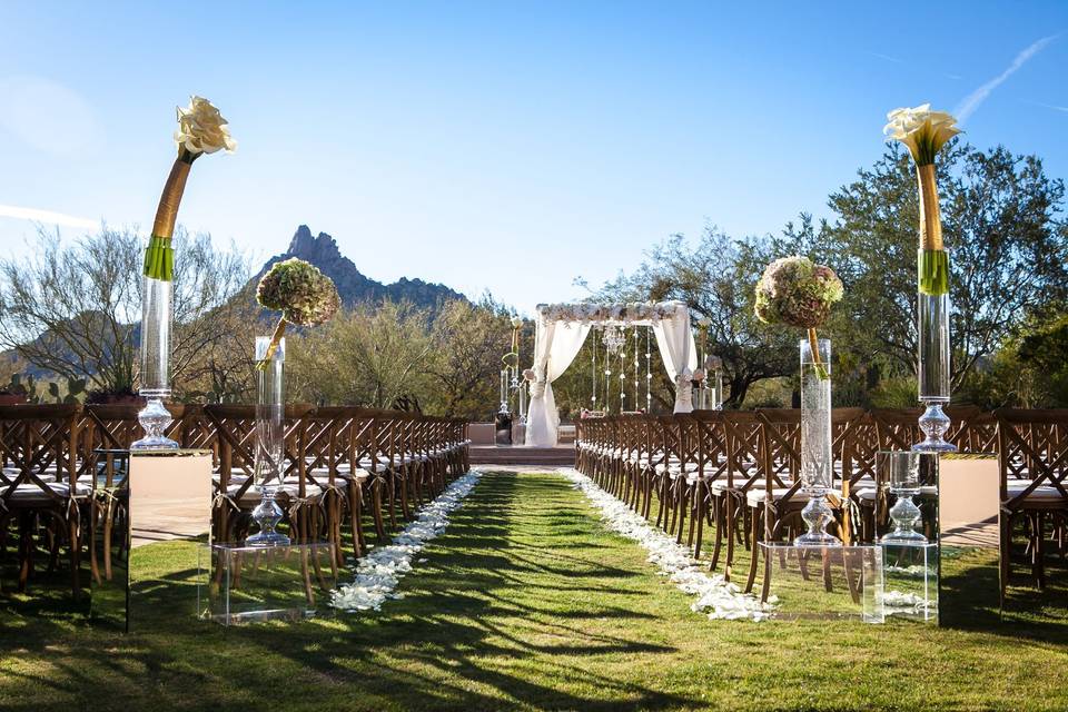 Ceremony setup