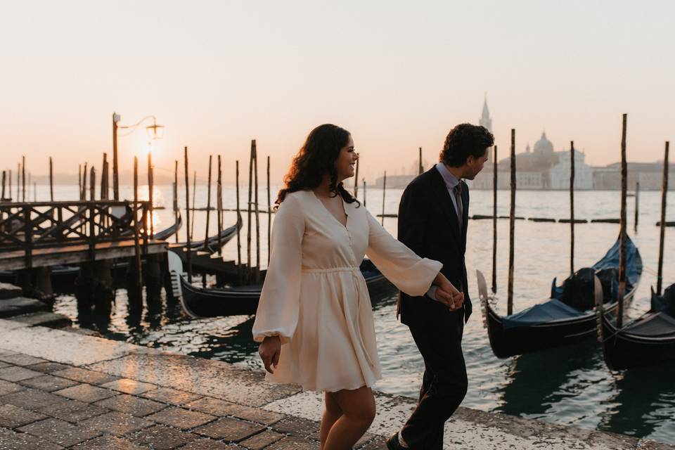 Venice sunrise elopement