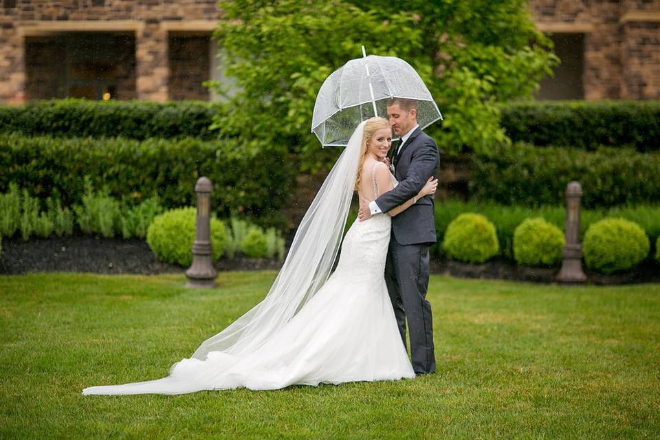 The bride and groom