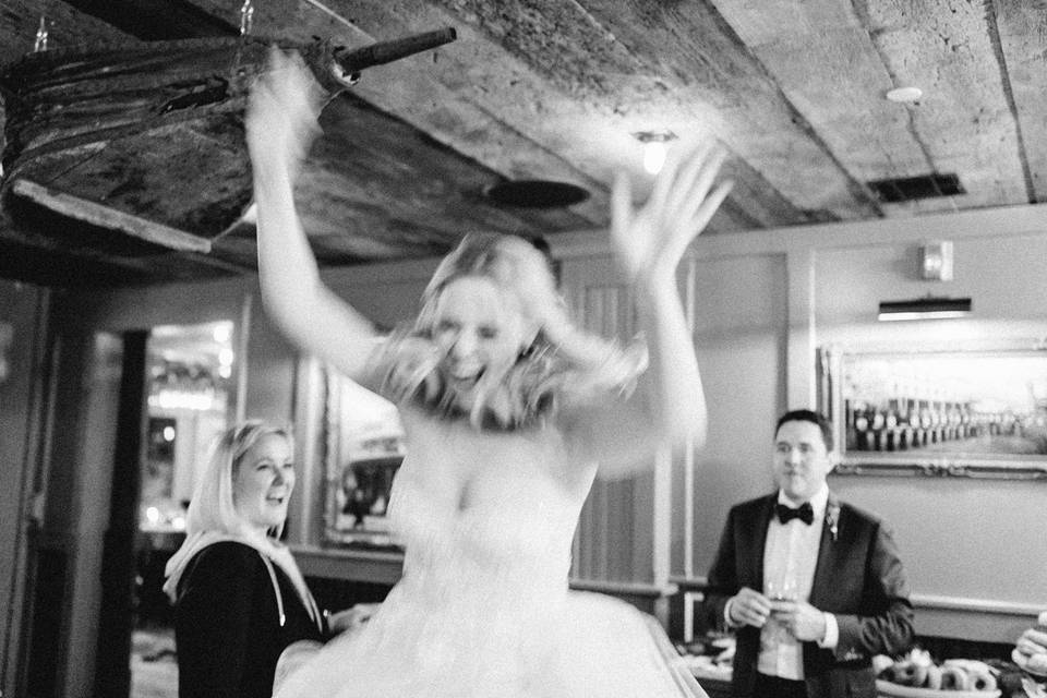 Happy bride