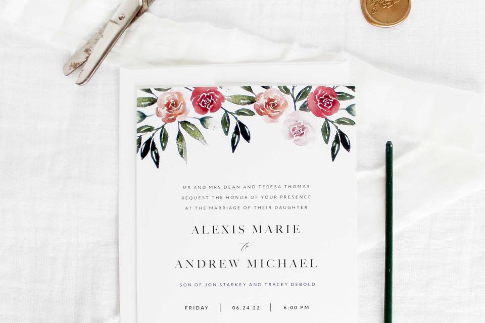 Alexis & Andrew Invitation