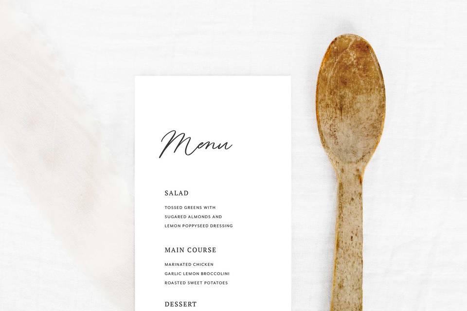 Ivy Menu Design