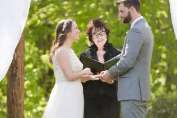 Guiding the couple through vow