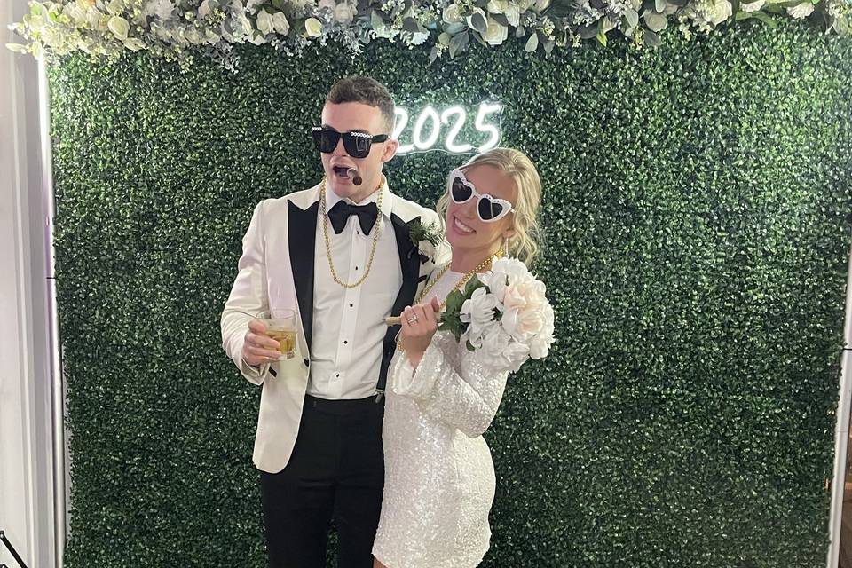 Mirror Booth at NYE Wedding