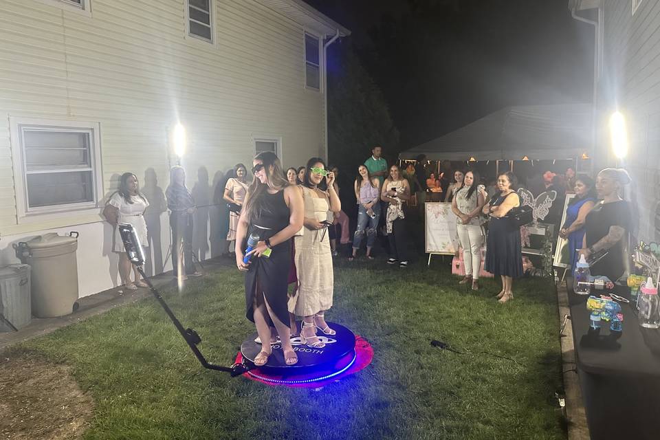 360 Booth at Baby Shower