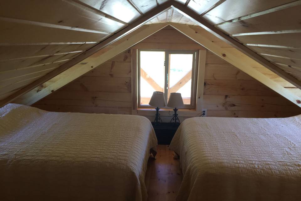 Loft with two full size beds