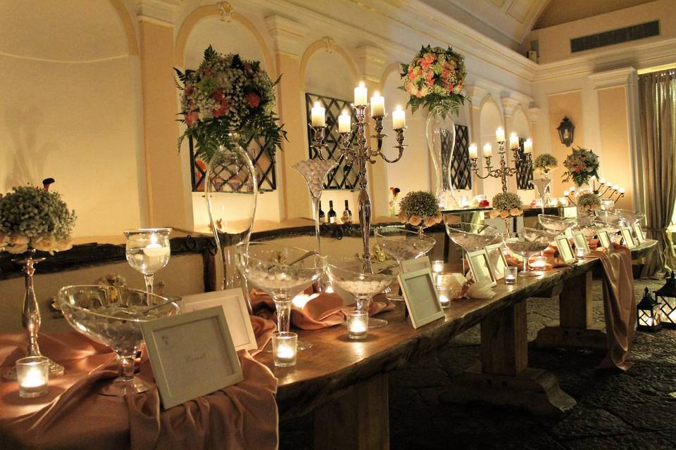 Candlelit table