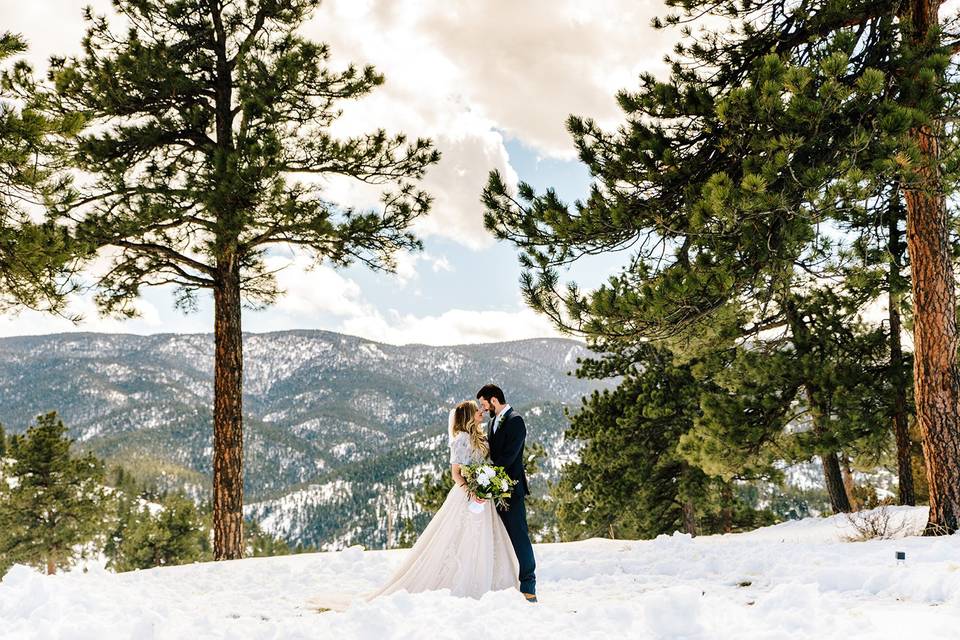 Colorado winter wedding.