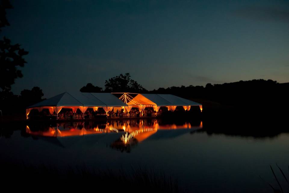 Reception at night