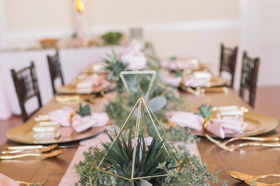 Rustic tablescape