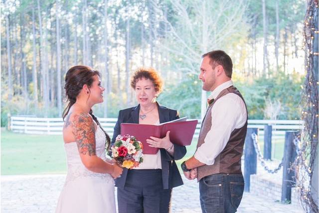 A country wedding